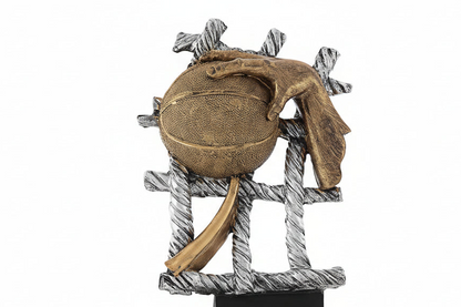 Trofeo Baloncesto Balón y Mano -detalle