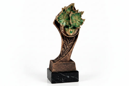 Trofeo Carnaval Máscara Veneciana Verde-Trofeos Robles