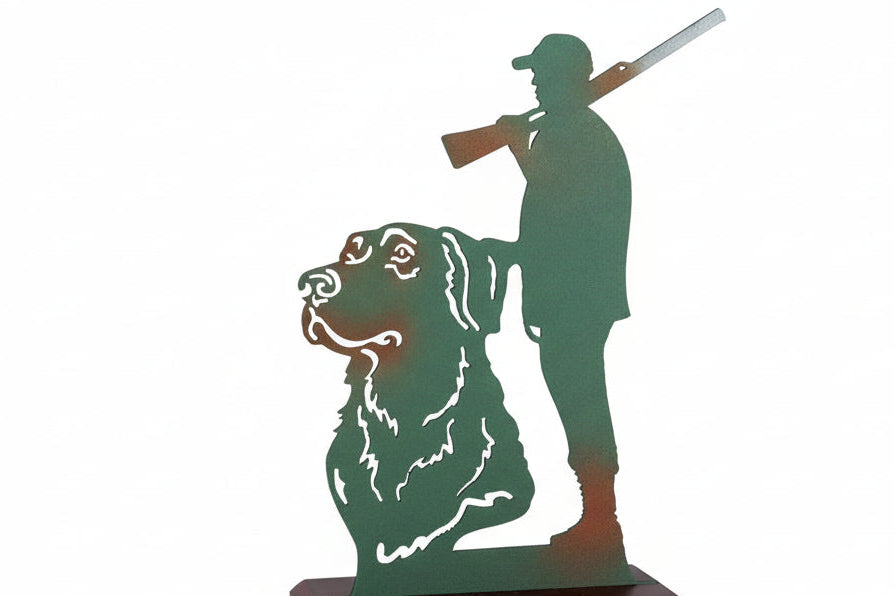 Trofeo Caza Metal-detalle