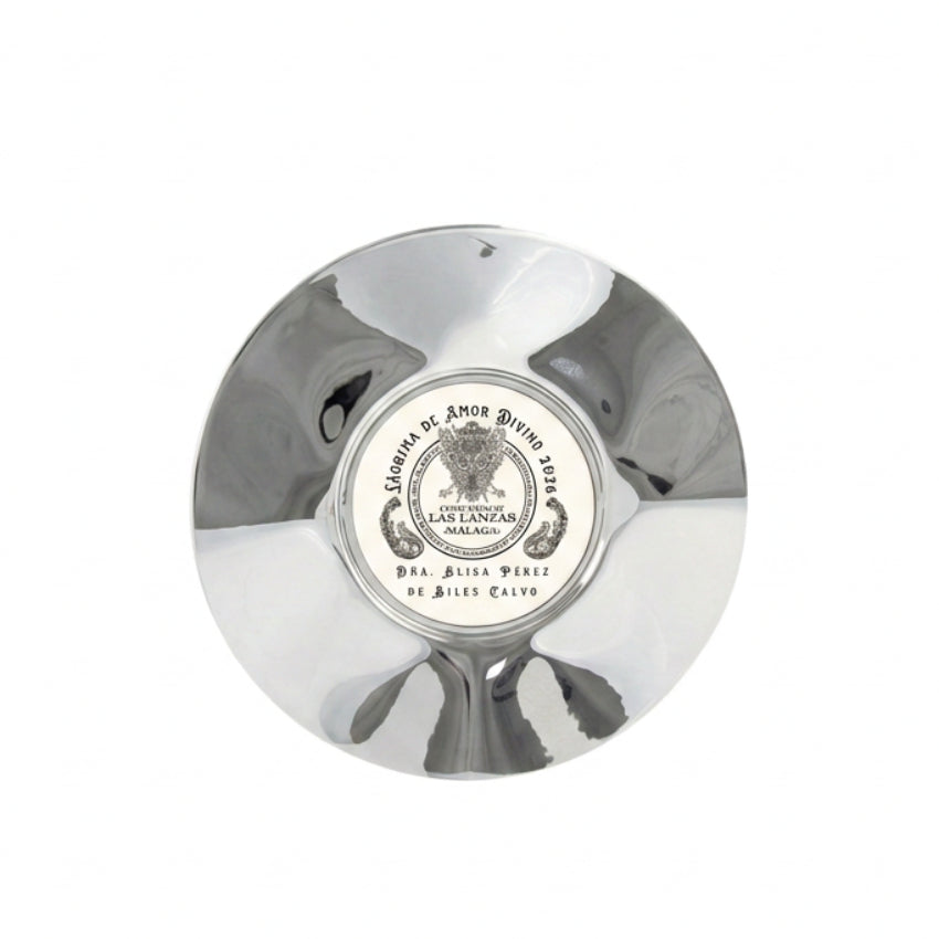 Trofeo Conmemorativo en Bandeja Circular Plateada Personalizada