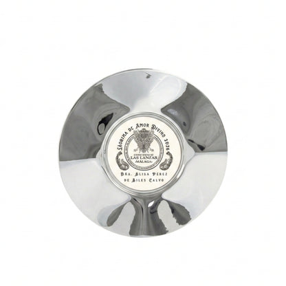 Trofeo Conmemorativo en Bandeja Circular Plateada Personalizada