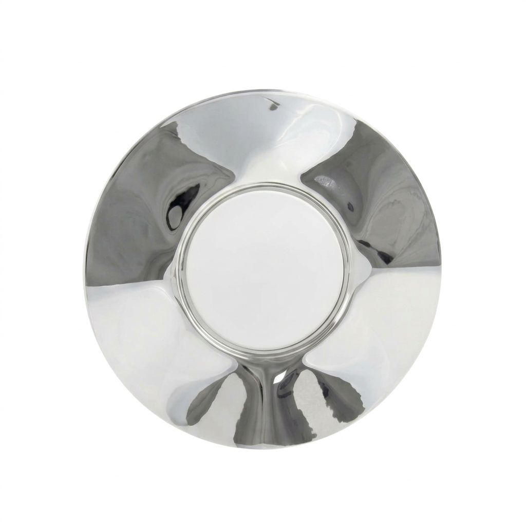 Placa Conmemorativa en Bandeja Circular Plateada Personalizada