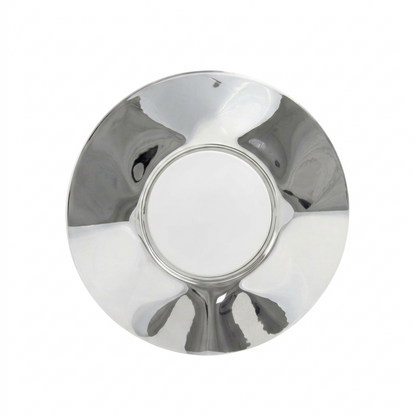 Placa Conmemorativa en Bandeja Circular Plateada Personalizada