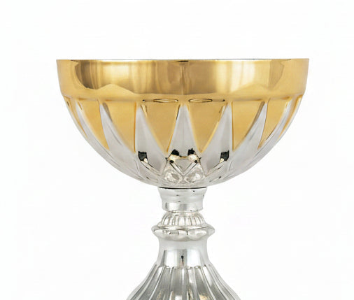 Trofeo Copa Combinada Oro y Plata con Interior Calado-detalle