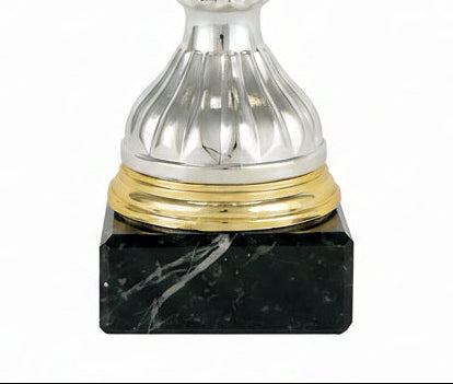 Trofeo Copa Combinada Oro y Plata con Interior Calado-detalle base
