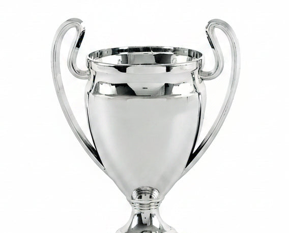Trofeo Copa Plateada con Asas Circulares Silver-detalle