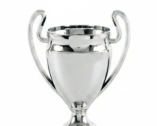 Trofeo Copa Plateada con Asas Circulares Silver-detalle