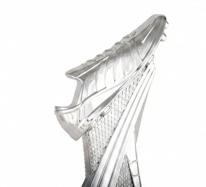 Trofeo Fútbol Figura Bota Plateada -detalle