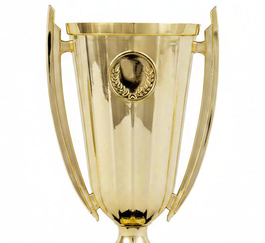 Trofeo Gran Copa Dorada con Medallón de Laurel-detalle
