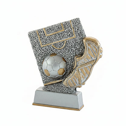 Trofeo Portería con Balón y Bota en Plata y Oro-Trofeos Robles