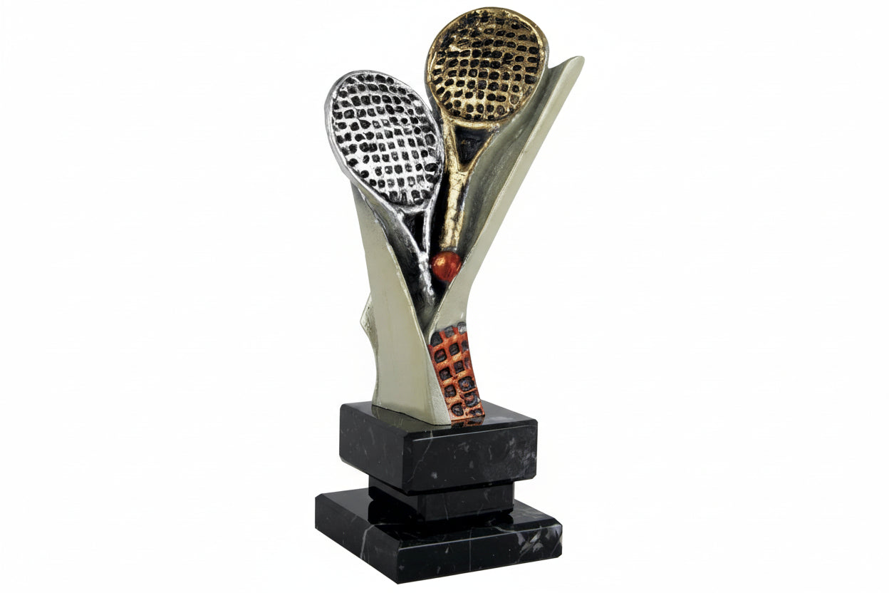 Trofeo tenis raquetas-Trofeos-robles