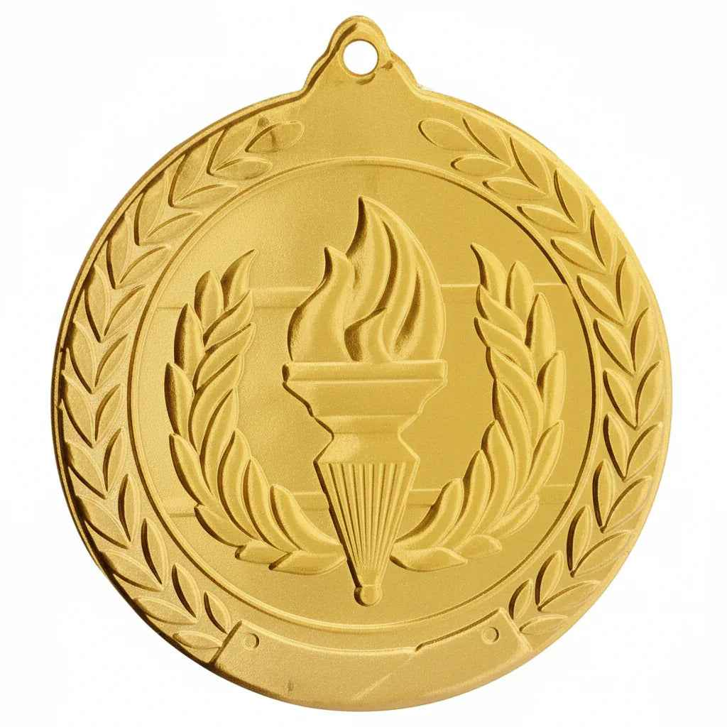 Medalla Metal Antorcha 50mm