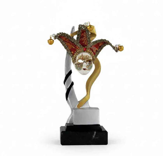 Trofeo Carnaval Bufón con Máscara Veneciana