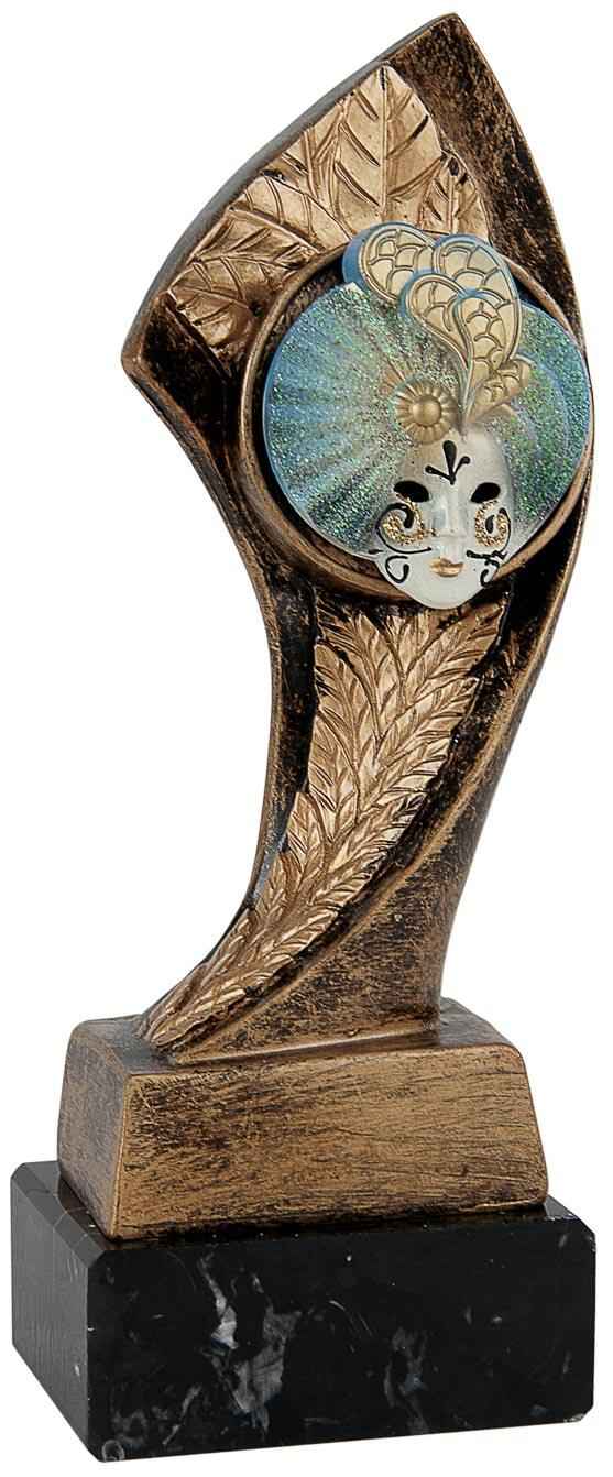 Trofeo Carnaval Máscara Veneciana con Reloj