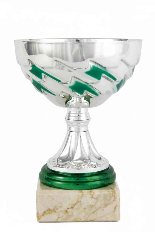 Copa Esmeralda Plateada con Detalles Verdes - Participación