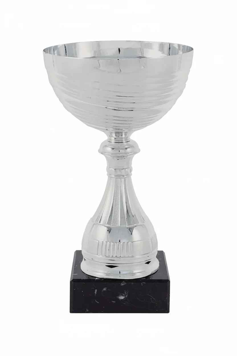 Copa Plateada Diseño Ondulado