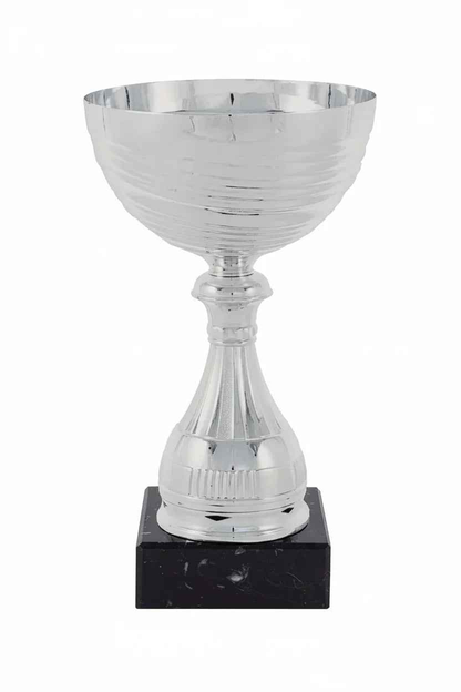 Copa Plateada Diseño Ondulado