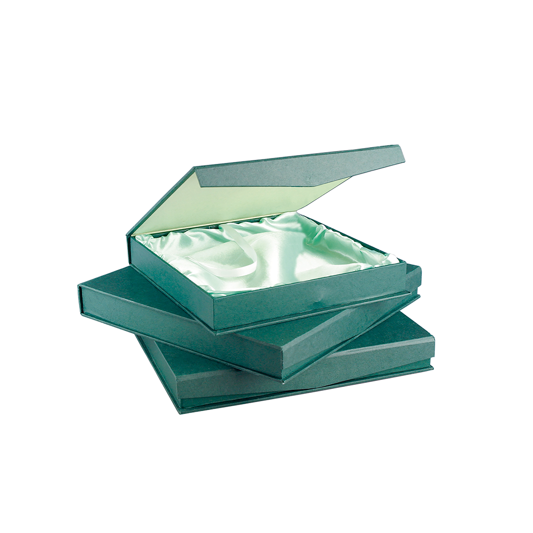 Estuche Verde para Bandejas Redondas Conmemorativas