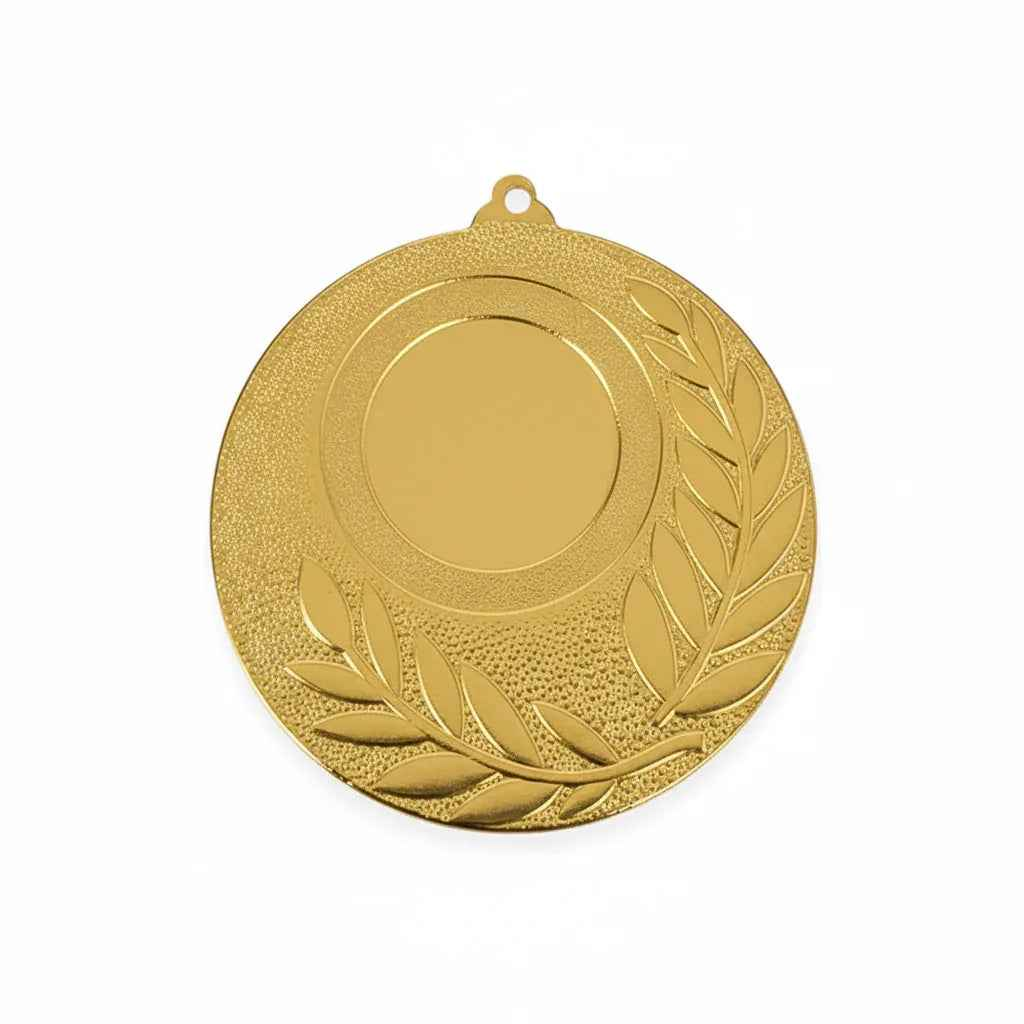 Medalla Metal Diseño Laurel 60mm