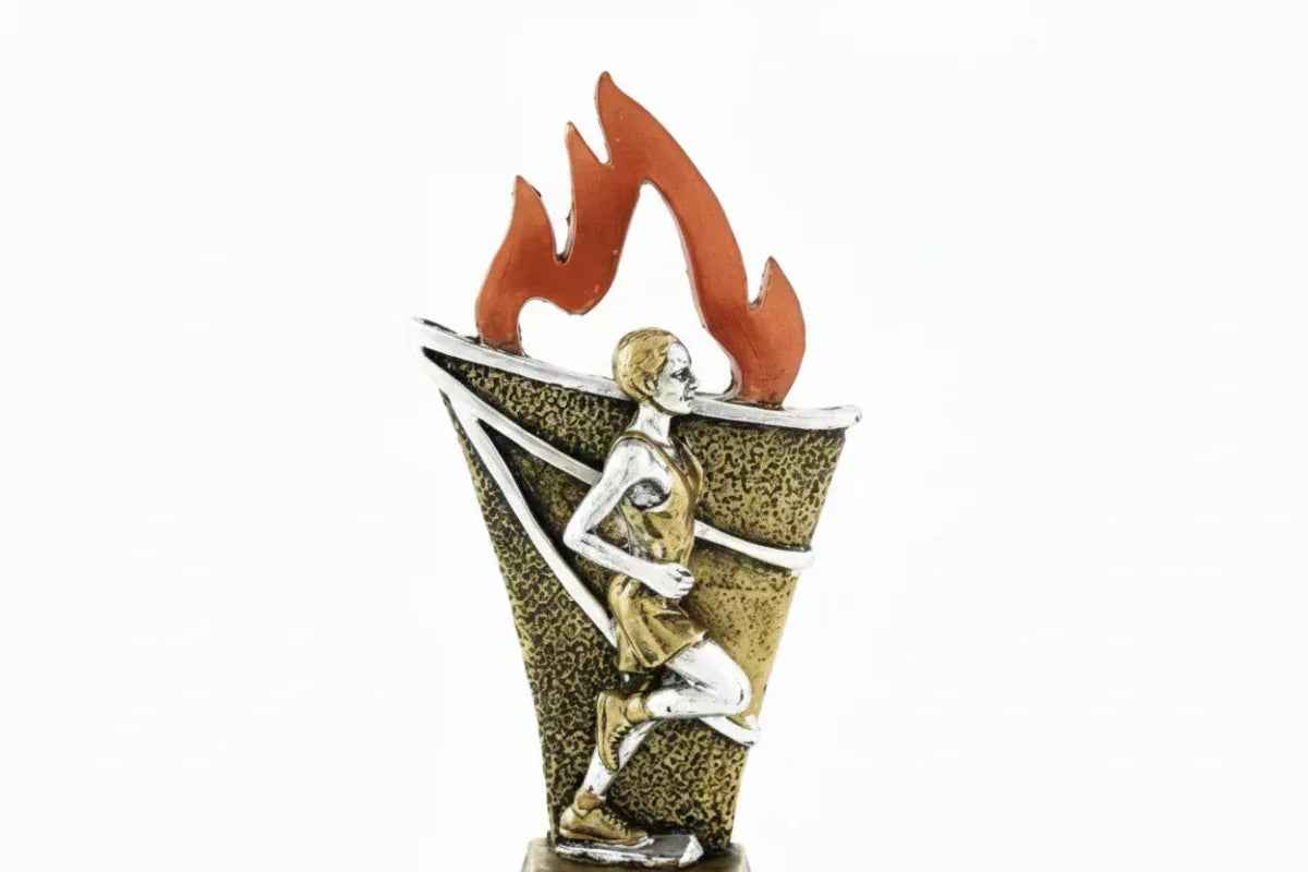 Trofeo Atletismo Masculino con Llamas