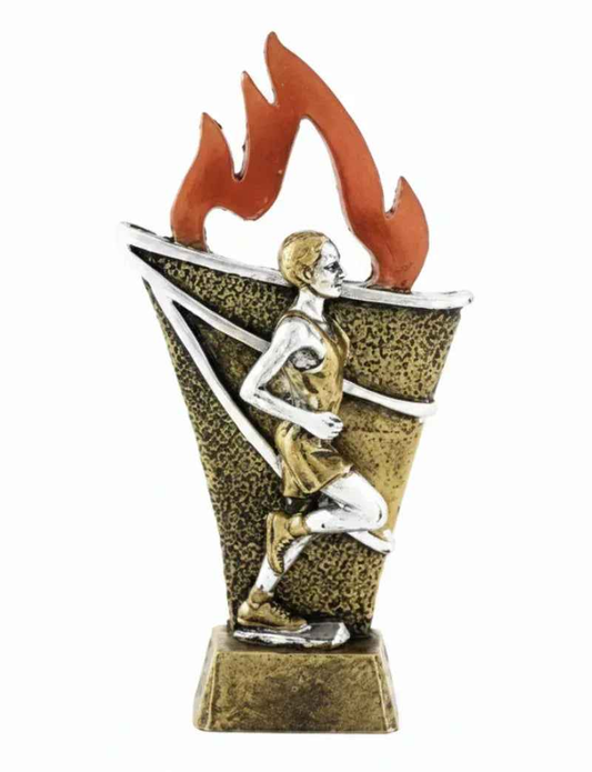 Trofeo Atletismo Masculino con Llamas