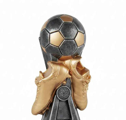 Trofeo Fútbol Balón y Botas Doradas