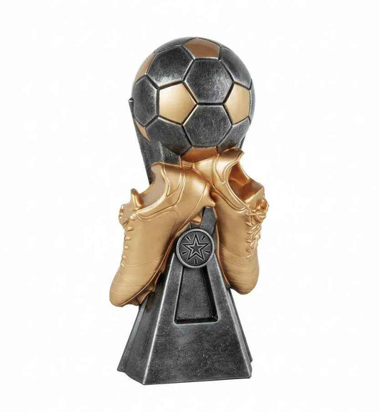 Trofeo Fútbol Balón y Botas Doradas