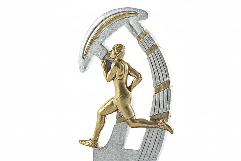 trofeo atletismo corredor masculino-detalle