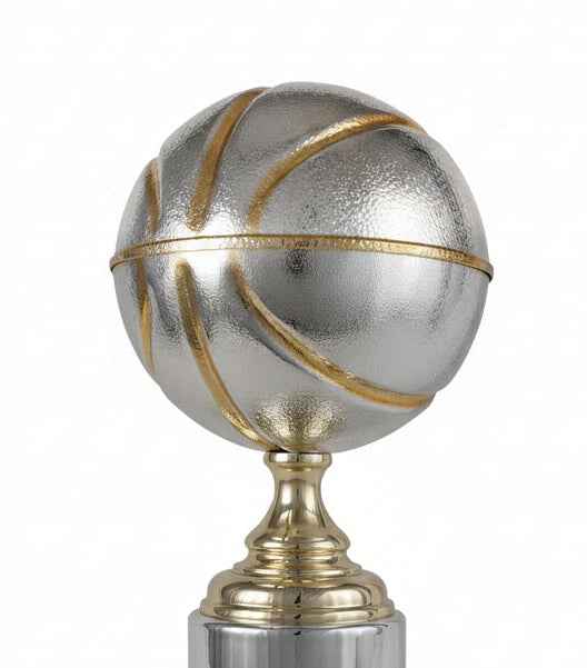 Trofeo Baloncesto Balón Plata Oro